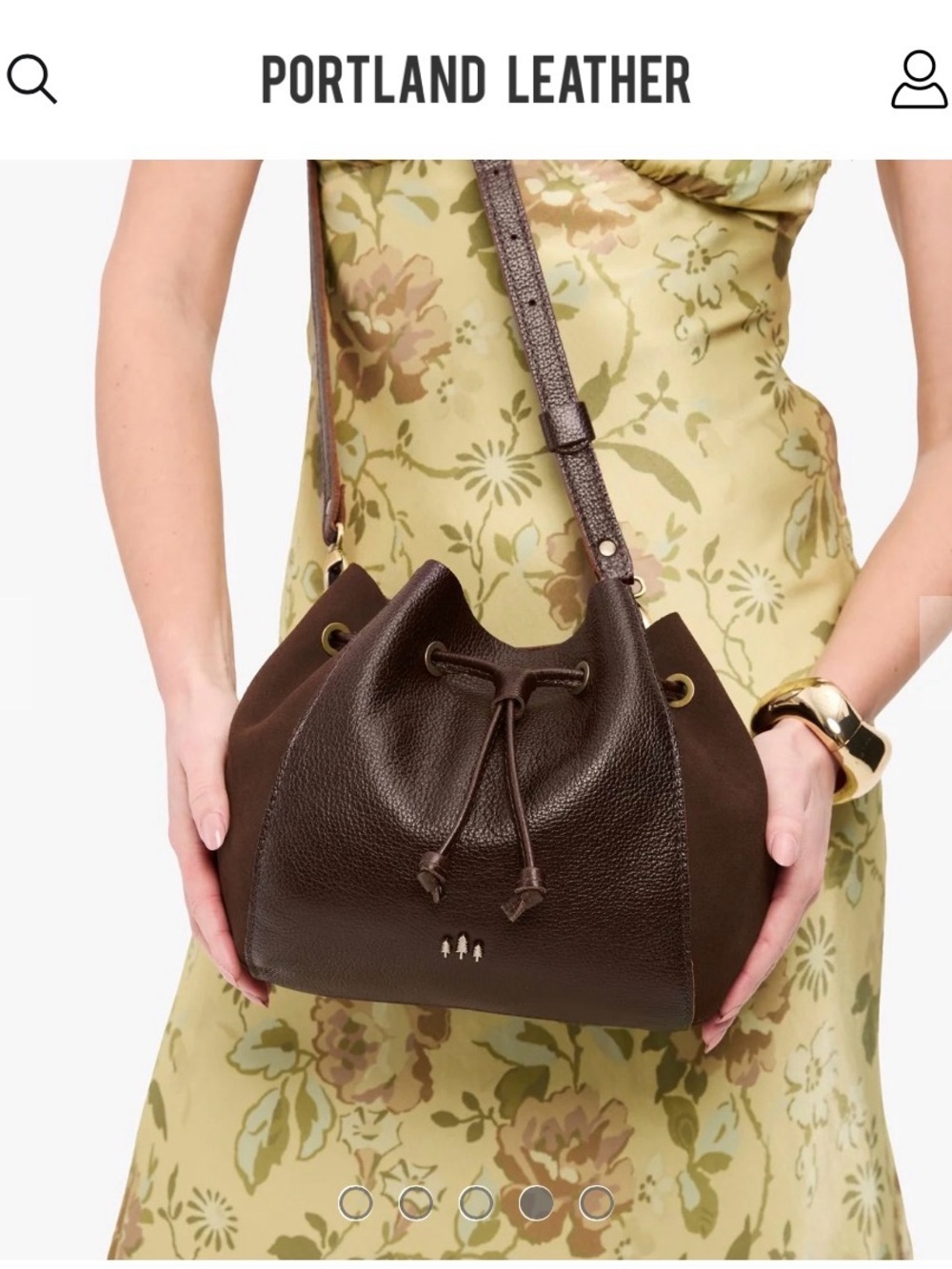 Portland Leather ‘Nest’ Bucket Bag - Picture 9 of 9